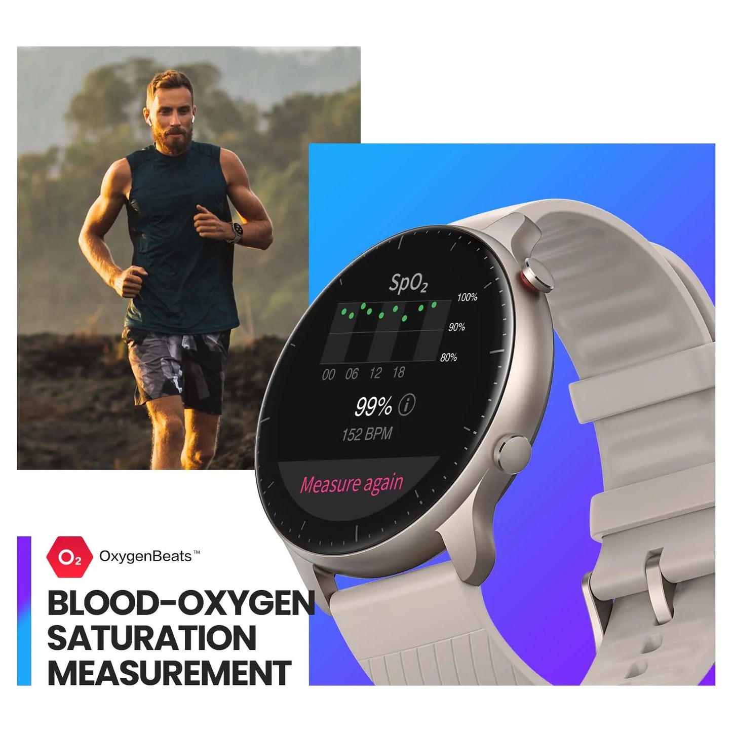 Amazing Fit GTR 2 Smartwatch with Alexa Built-in, Bezel-less Design, Ultra-long Battery Life - Smart Watch Fun