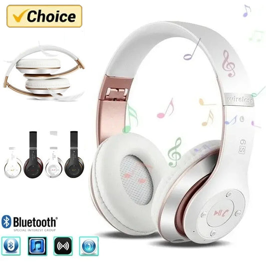 Bluetooth Wireless Headphones Noise Cancelling Bluetooth Earphone Foldable Handsfree Headset HIFI Stereo Game Headphones - Smart Watch Fun