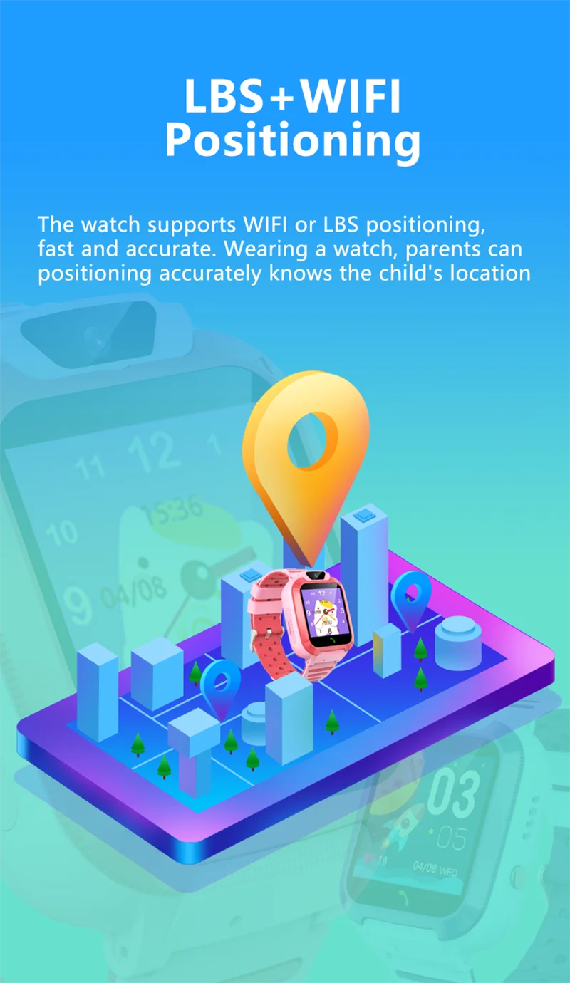 4G Kids Smart Watch Sim Card Call Video SOS WiFi LBS Location Tracker Chat Camera IP67 Waterproof Smartwatch For Children - Smart Watch Fun