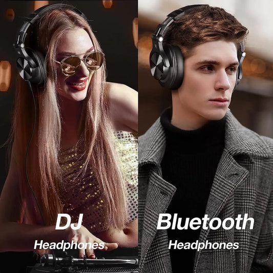 A70 Bluetooth 5.2 Headphones Hi-Res Audio Over Ear Wireless Headset Professional Studio Monitor DJ Headphones 72H - Smart Watch Fun