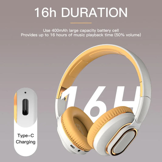H7 Tv Bluetooth Headphones Wireless Headphon with Mic USB Adaptor Headset Noise Cancelling Stereo Foldable Bass for TV Earphone - Smart Watch Fun