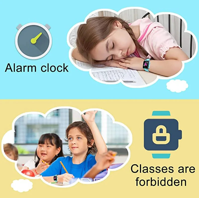 2G Kids Smart Watch SOS Call LBS Tracker Location Sim Card Kid Watch Camera Voice Chat IP68 Waterproof Smartwatch For Children - Smart Watch Fun