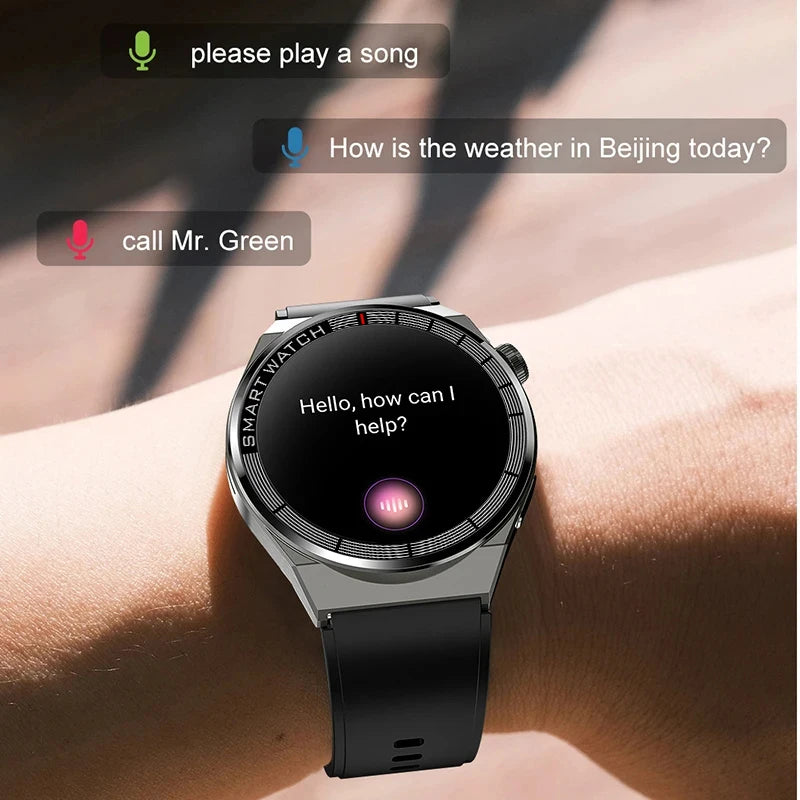 a smart watch on someone's wrist with a message