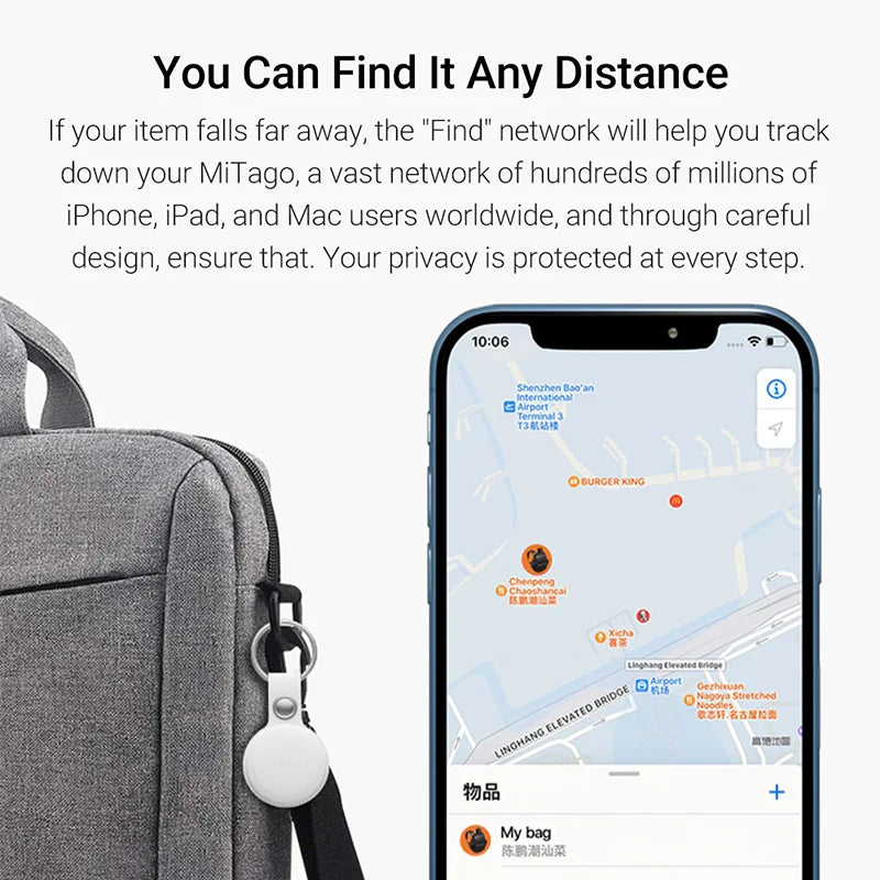 GPS Tracker Support Bluetooth Smart Locator Anti-Lost Device Mobile Keys Pet Elderly Kids Finder Work With Apple Find My - Smart Watch Fun