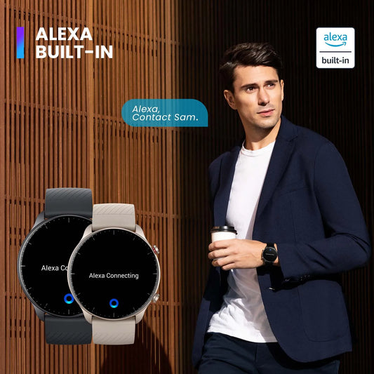 Amazing Fit GTR 2 Smartwatch with Alexa Built-in, Bezel-less Design, Ultra-long Battery Life - Smart Watch Fun