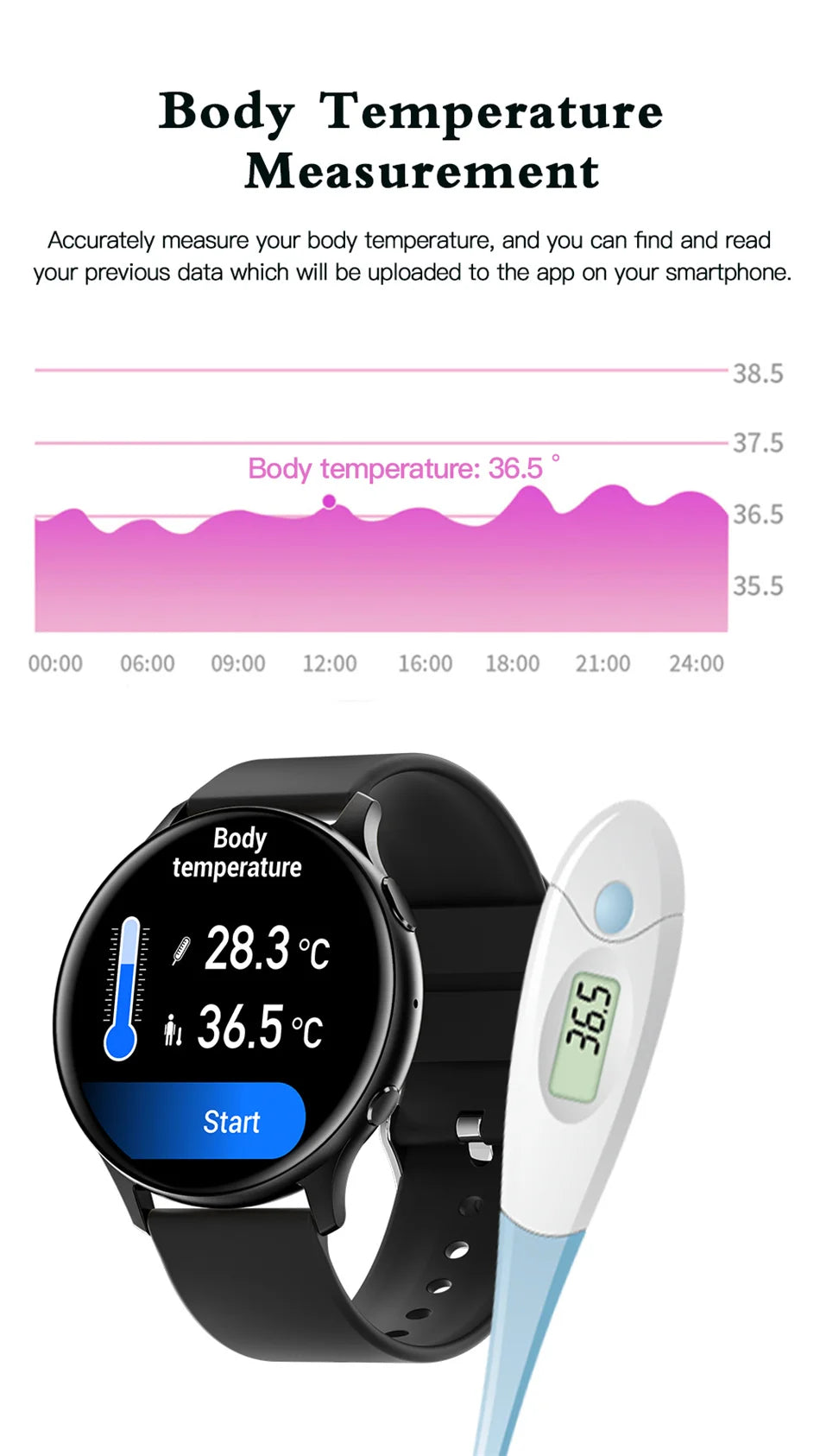 2024 Fashion Smart Watch Ladies Heart Rate Blood Pressure Custom Dial Sport Fitness Watch Woman Waterproof Smartwatch Women - Smart Watch Fun