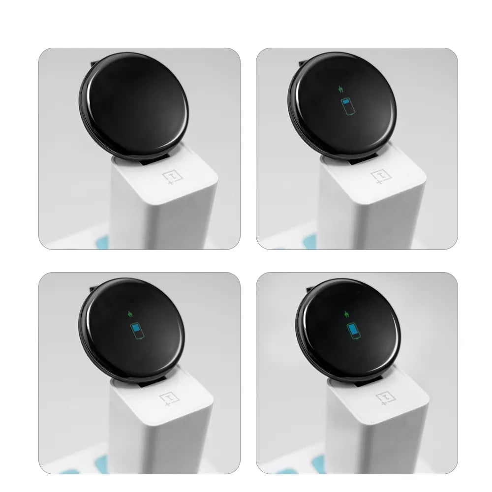 four different views of a device with buttons