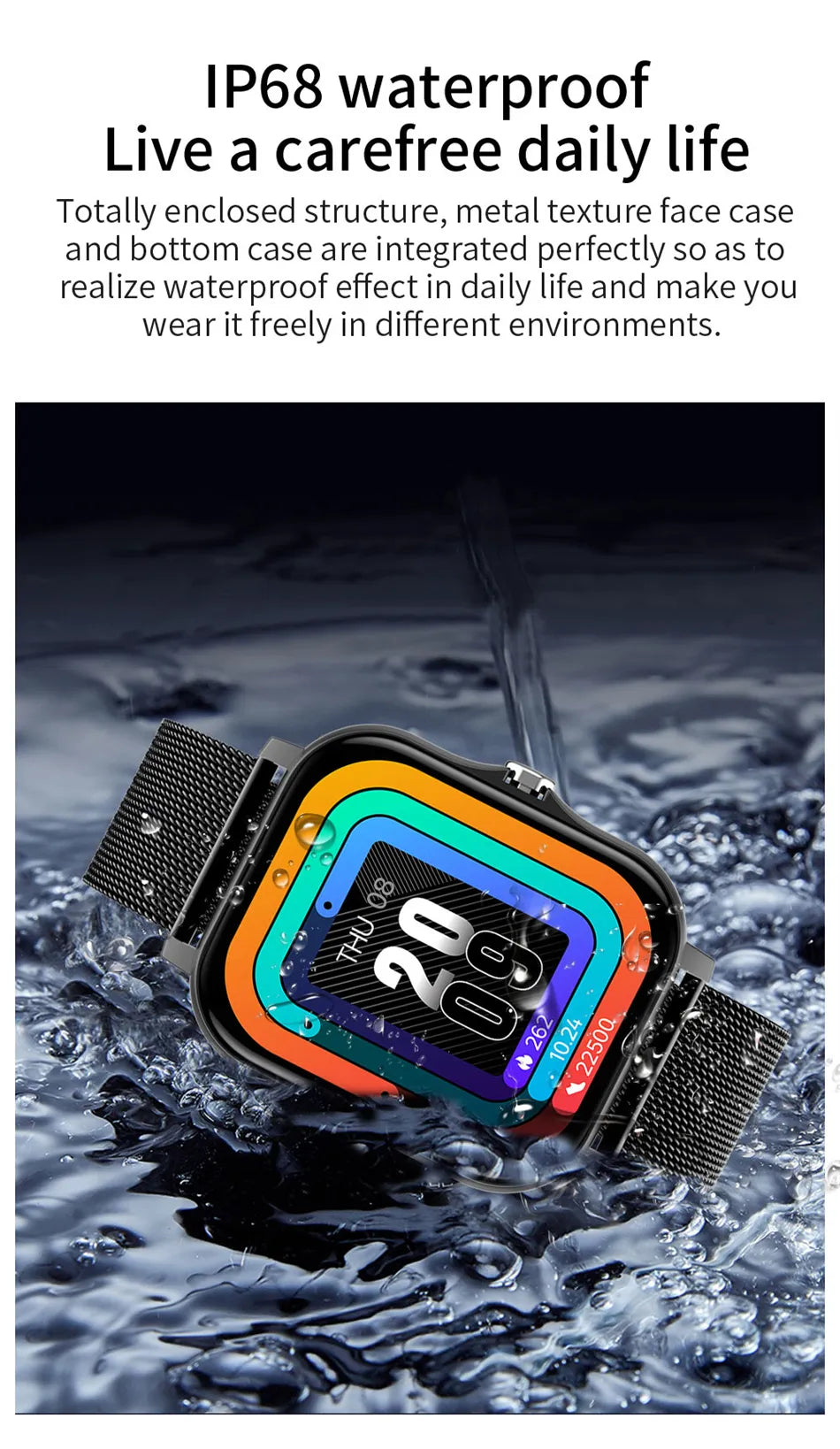 2024 New Bluetooth Answer Call Smart Watch. 1.69" Full Touch Dial Call Fitness Tracker IP67 Waterproof Smartwatch Women - Smart Watch Fun