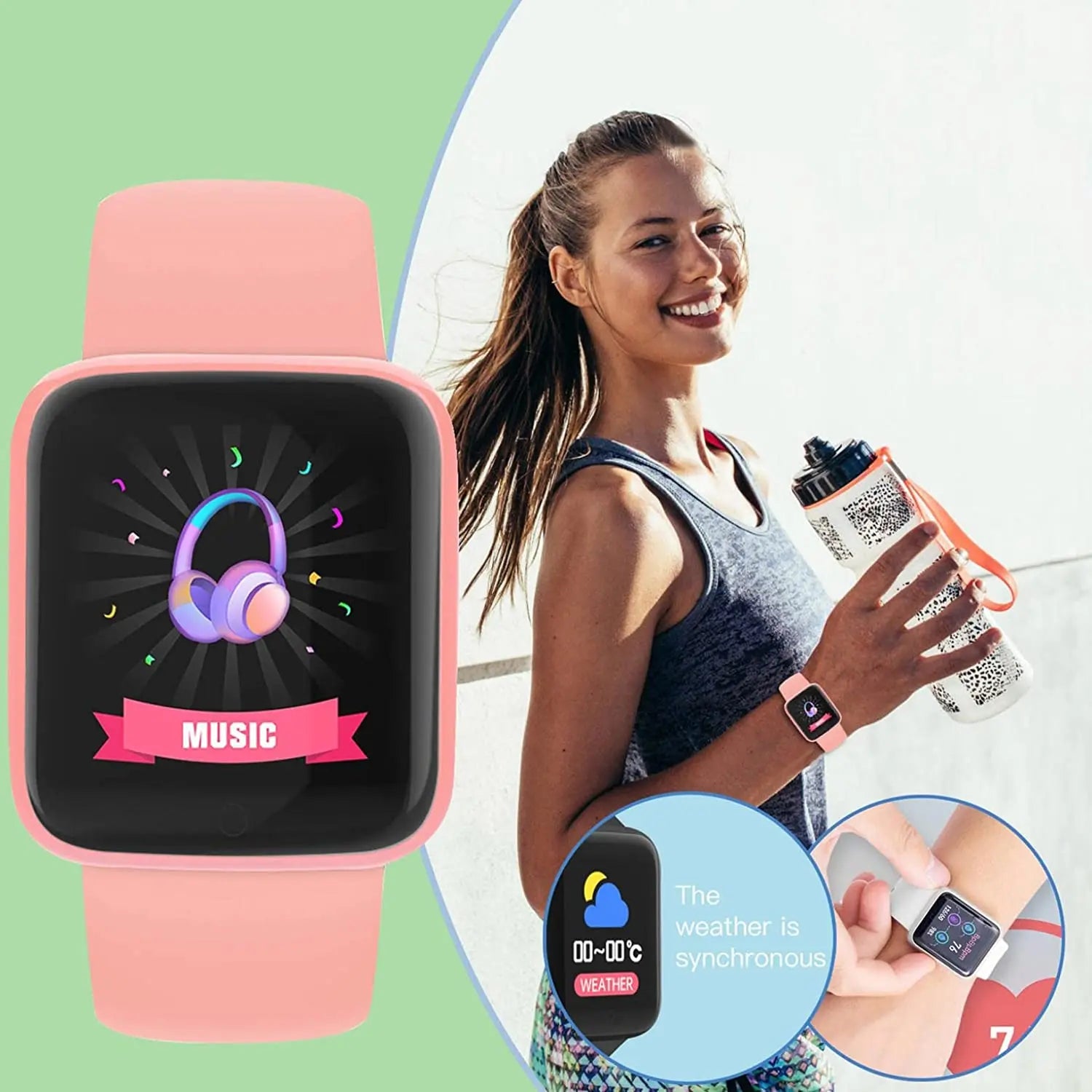 Smart Watch with Heart Rate Monitoring, Blood Pressure Band, Sleep Monitor and Fitness Tracker - Smart Watch Fun