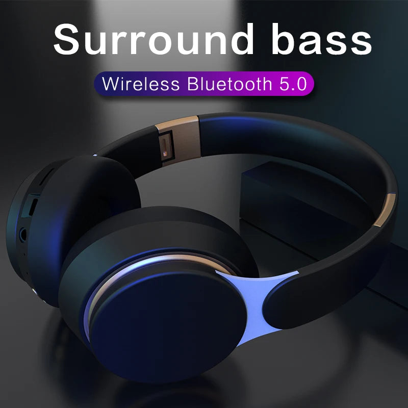 7S Wireless Headphones Foldable Adjustable Stereo Gaming Earphone Bluetooth+TF Play+3.5mm AUX 3 Modes HIFI Heavy Bass Headsets - Smart Watch Fun