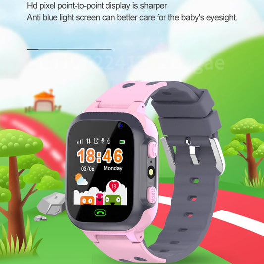 Kids Smart Watch Sim Card  Call Phone Smartwatch For Children SOS Photo Waterproof Camera LBS Location Tracker Gift IOS Android - Smart Watch Fun