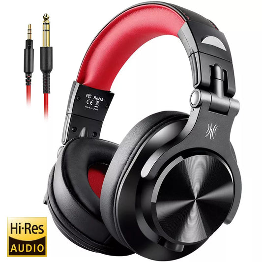 Wired professional Headphone With Mic Studio DJ Headphones Professional Monitor Recording & Mixing Headset For Gaming - Smart Watch Fun